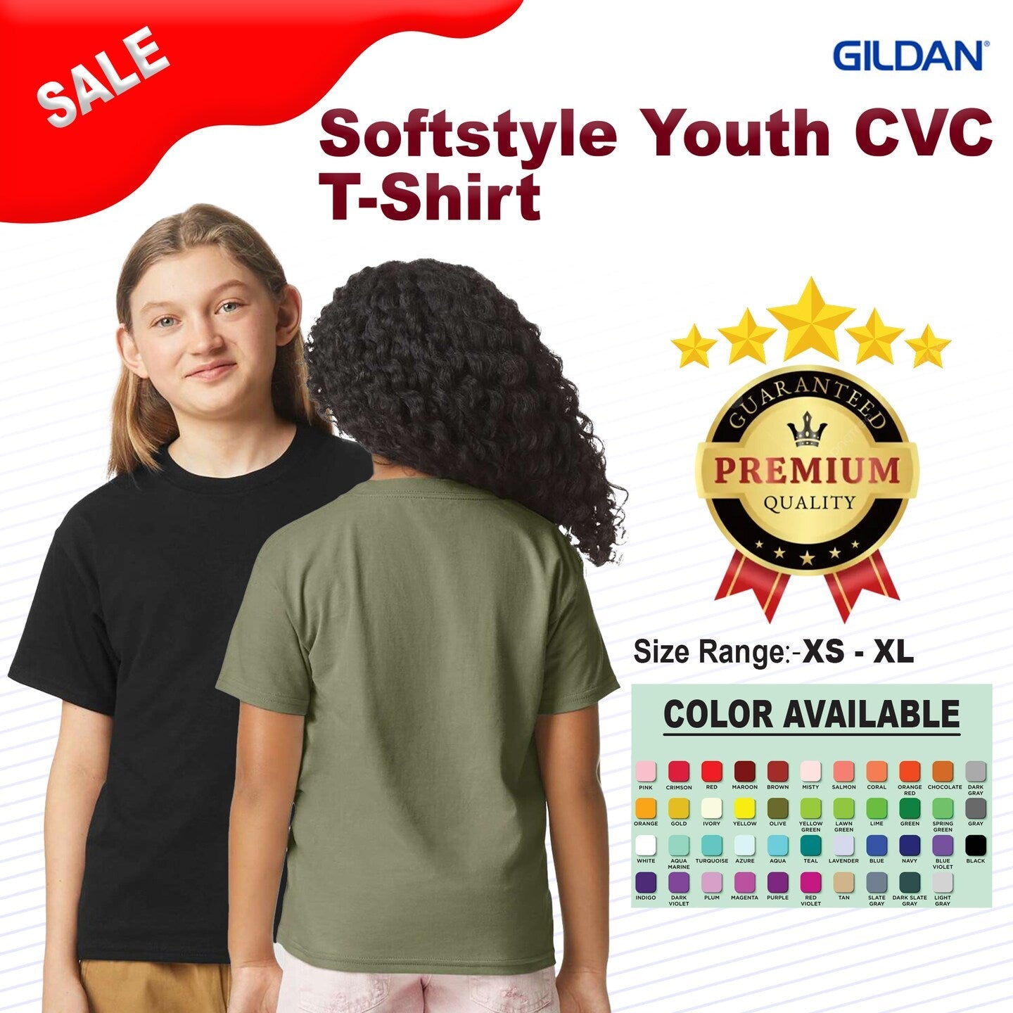 Gildan® Softstyle Youth CVC T-Shirt