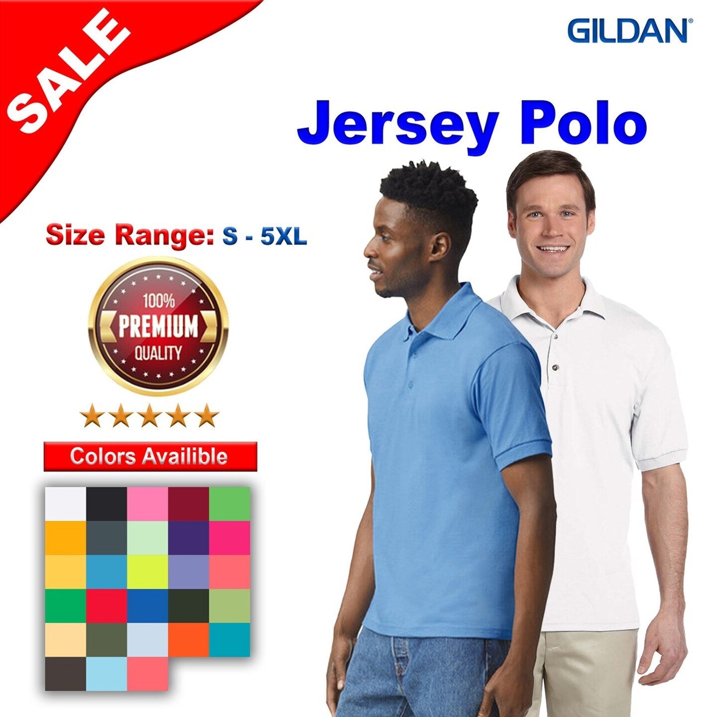 Gildan® Jersey Polo