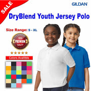Gildan® Dry Blend Youth Jersey Polo