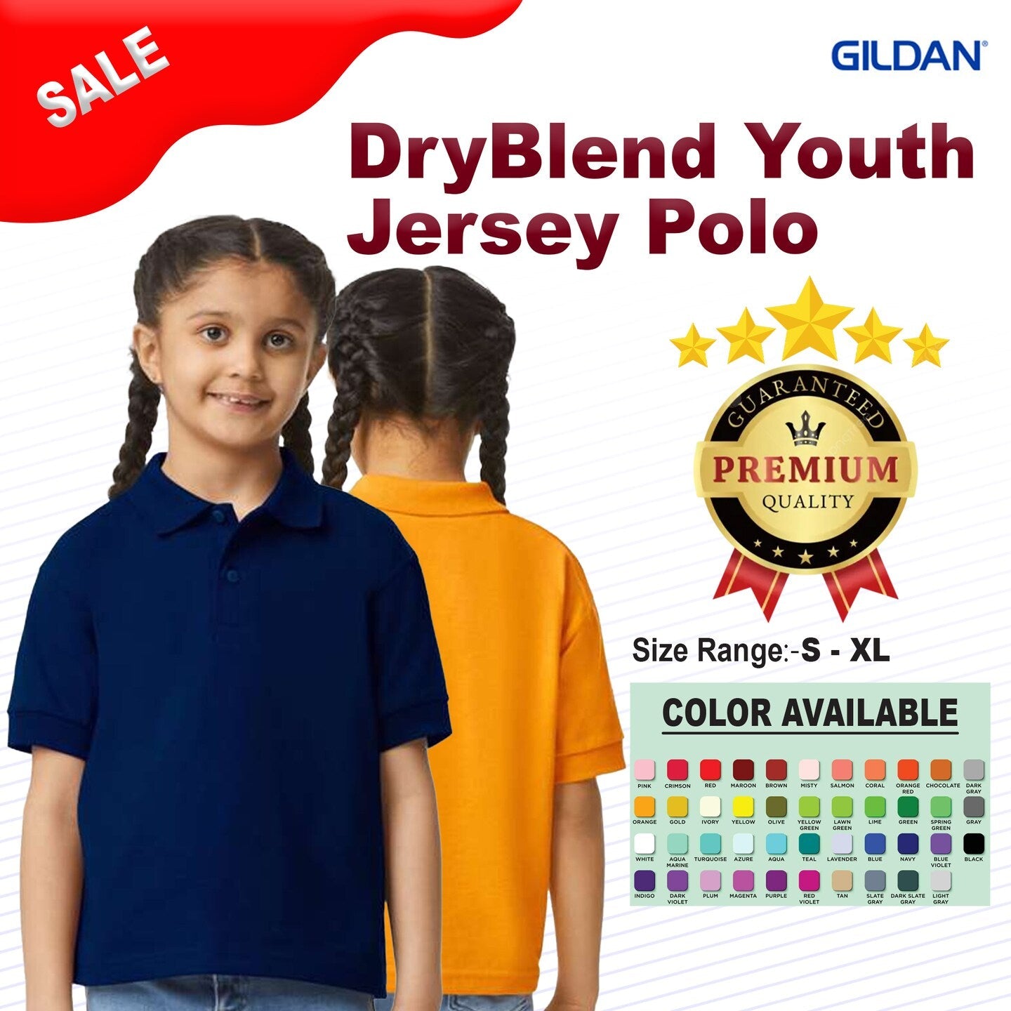 Gildan® DryBlend Youth Jersey Polo