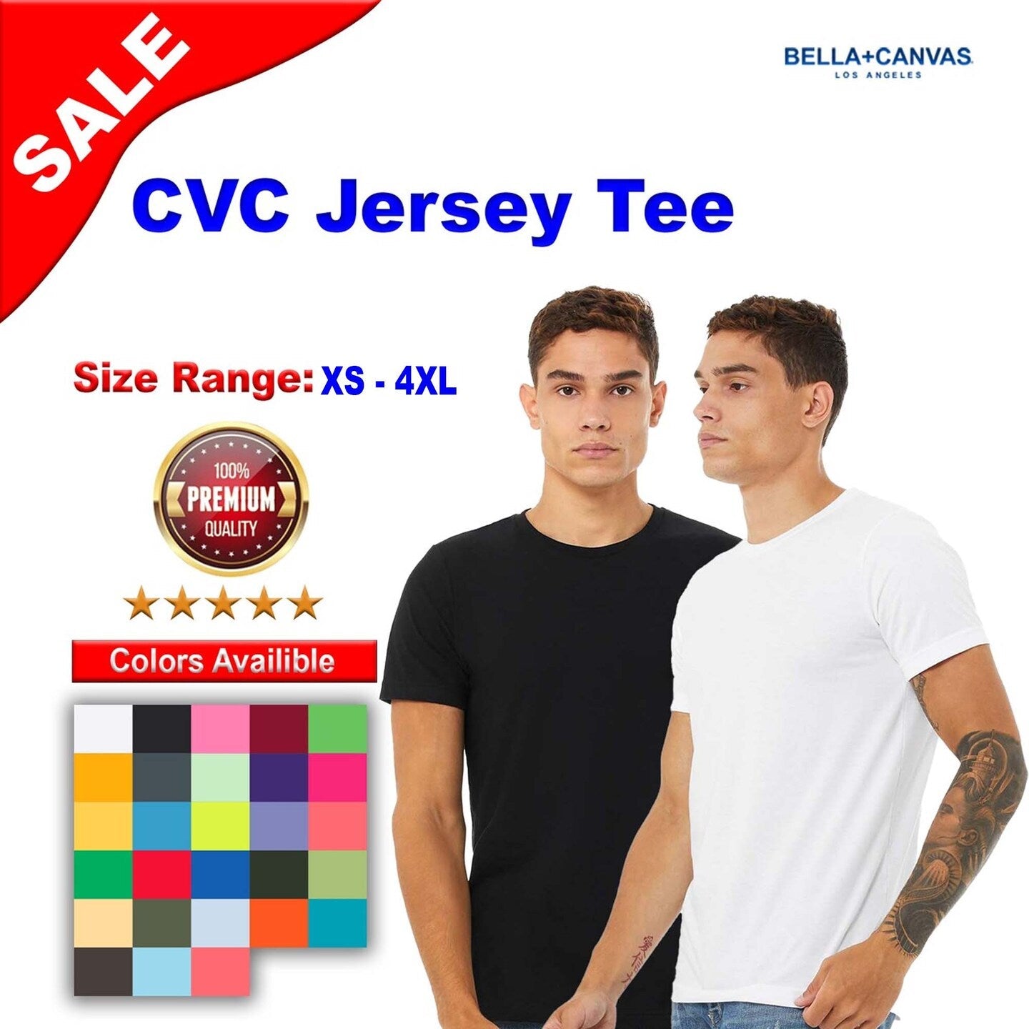 BELLA + CANVAS® CVC Jersey Tee