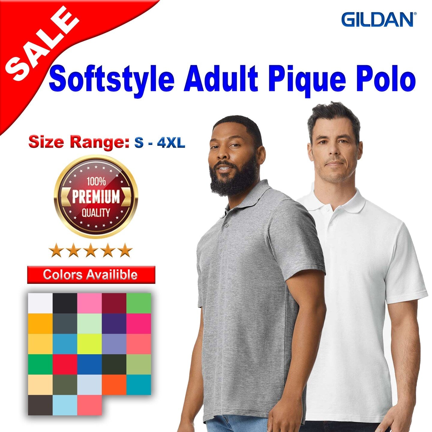 Gildan® Softstyle Adult Pique Polo