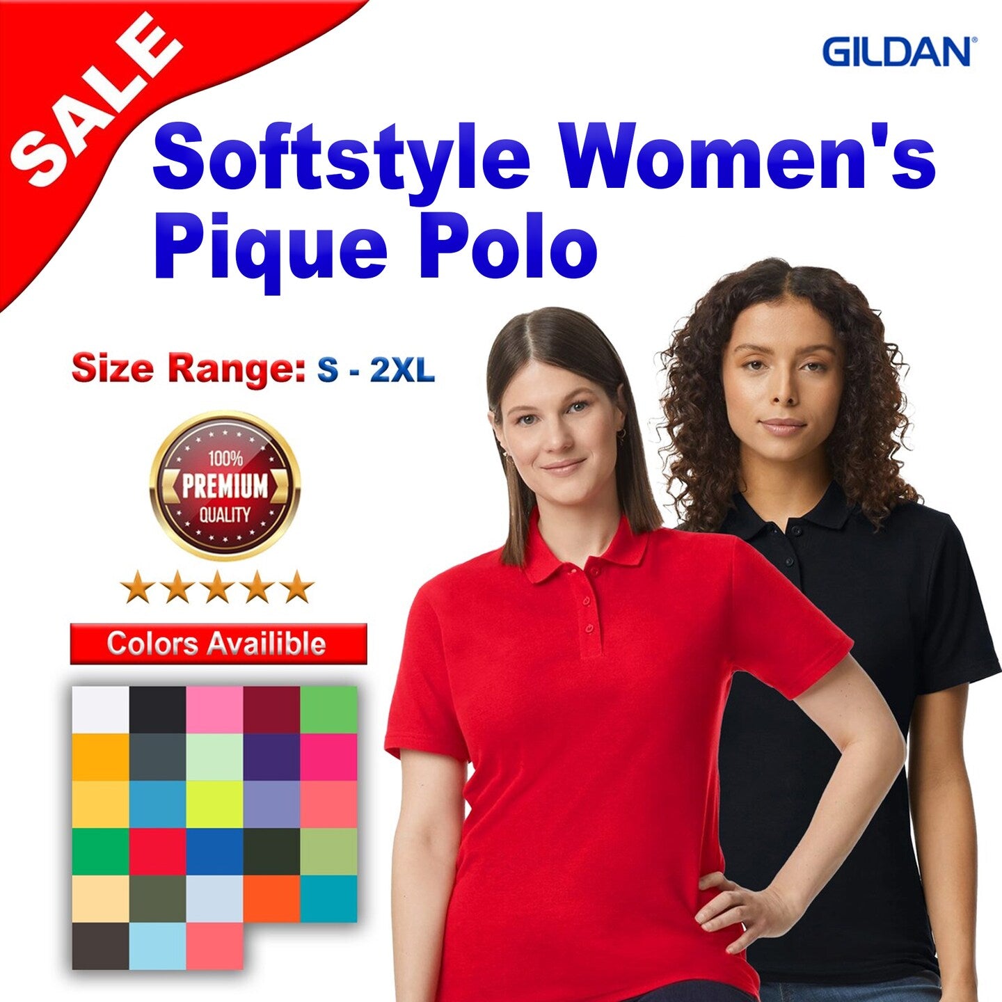 Gildan® Softstyle Women's Pique Polo