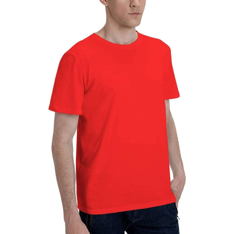 Men’s Casual Cotton T-Shirt – Timeless Crew Neck, Durable & Easy-Care Fabric